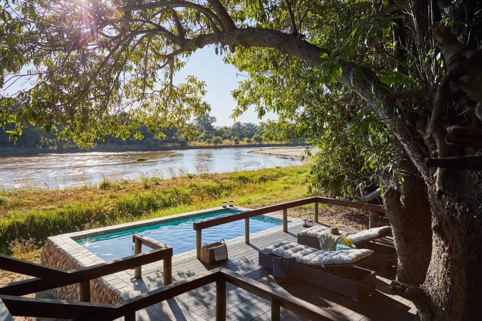 Lush foliage at The Bushcamp Company’s Kapamba Camp in South Luangwa NP, Zambia