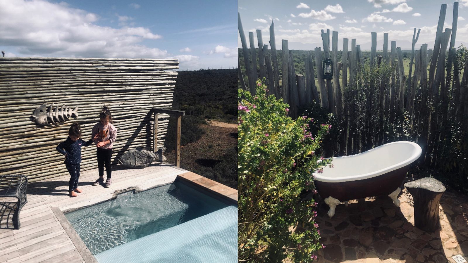 Our luxury family suite had a private plunge pool and outside bath. Dreamy!