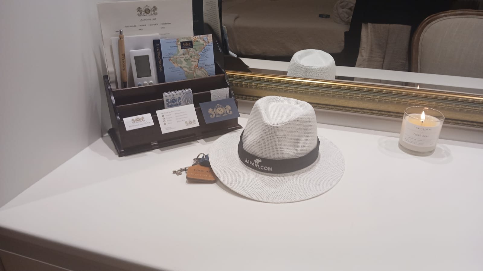 SAFAR.COM team members lay their hat at St James Manor at the opening of the refurbished guesthouses.