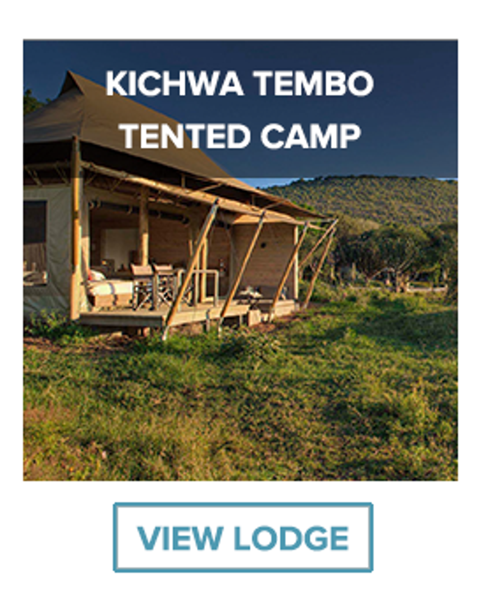 room at kichwa tembo tented camp